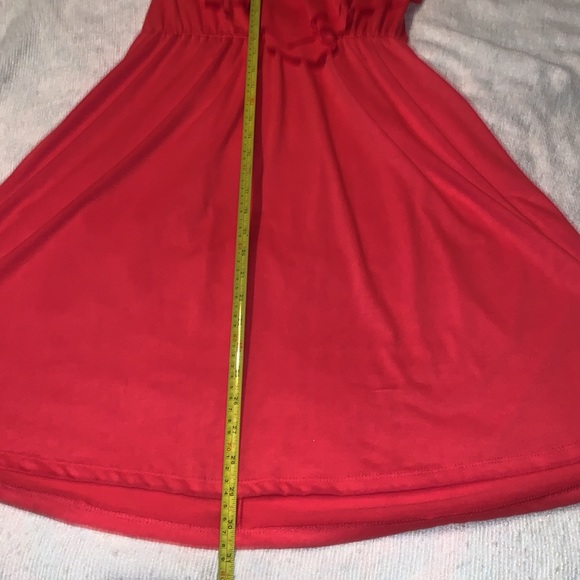 Like new unique rope tie halter dress with ruffle bodice - Picture 7 of 7
